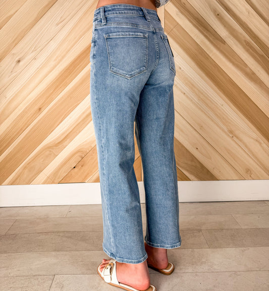 The Devine High Rise Crop Jeans