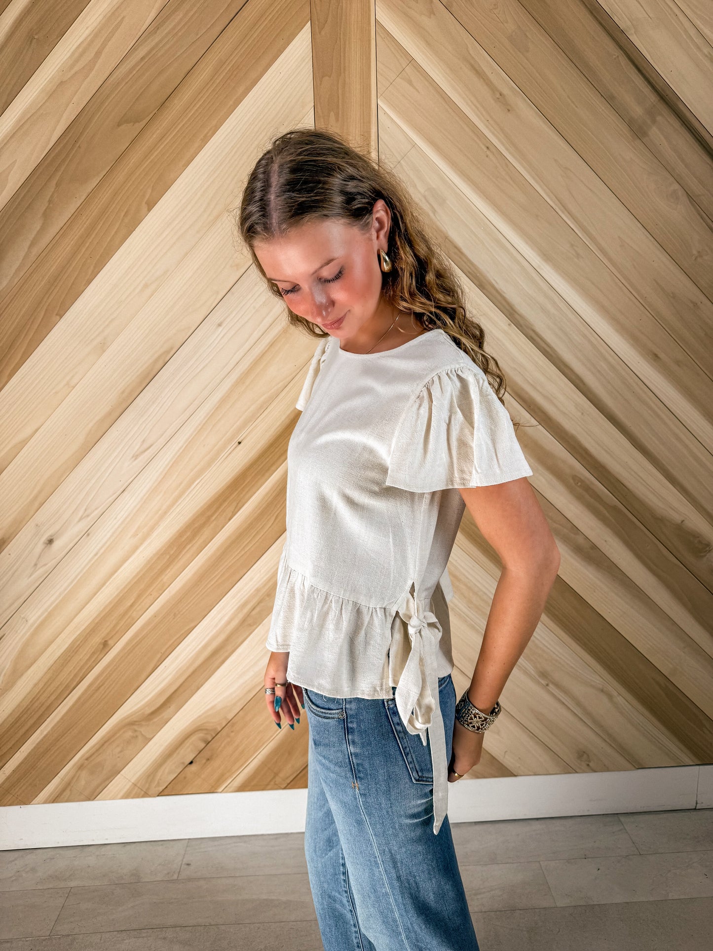 Flutter Sleeve Top