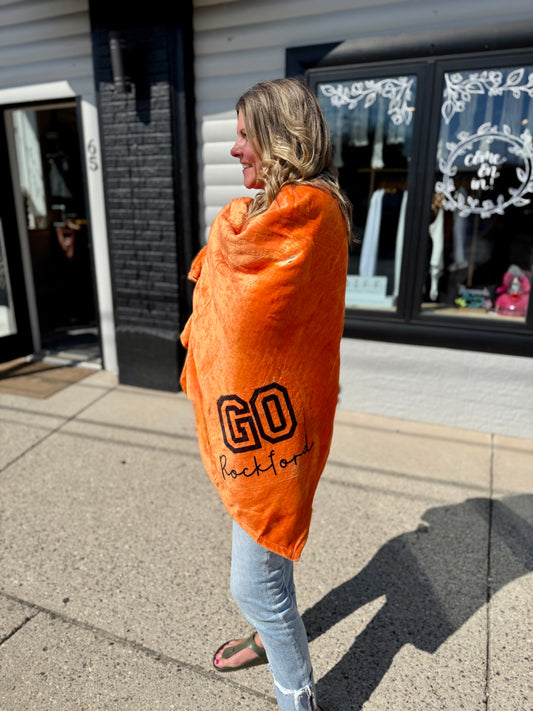 Rockford Rams Throw Blanket