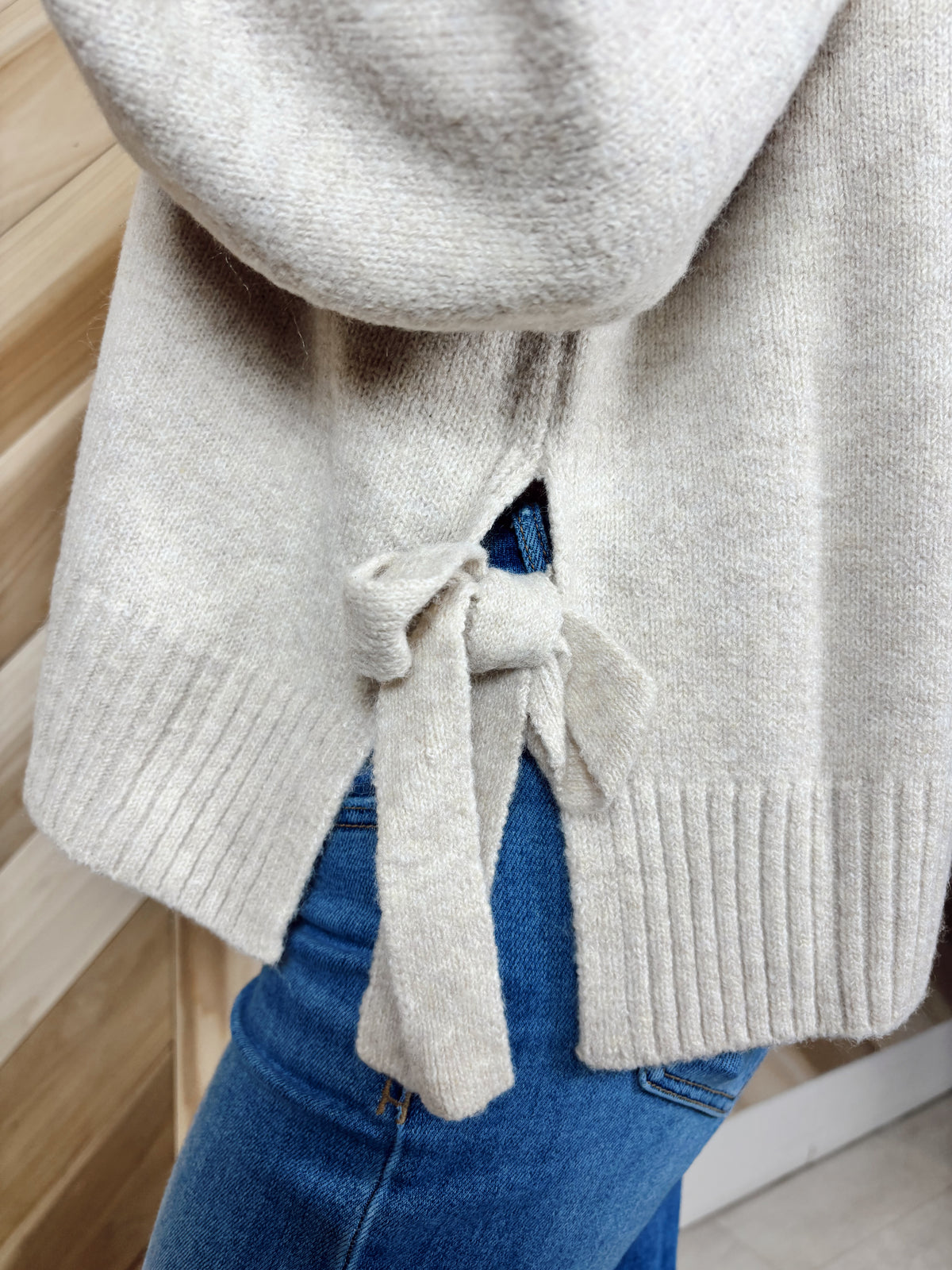 Tie Hem Sweater