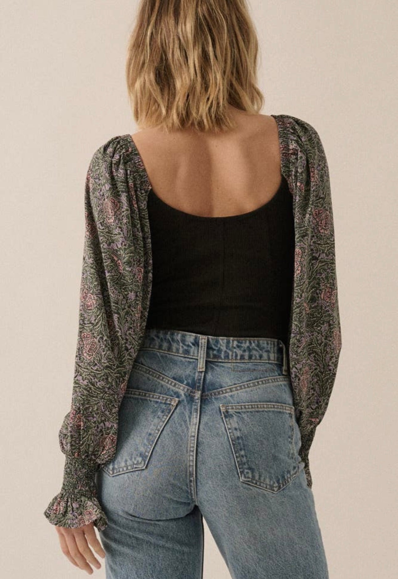 Floral Sleeve Bodysuit