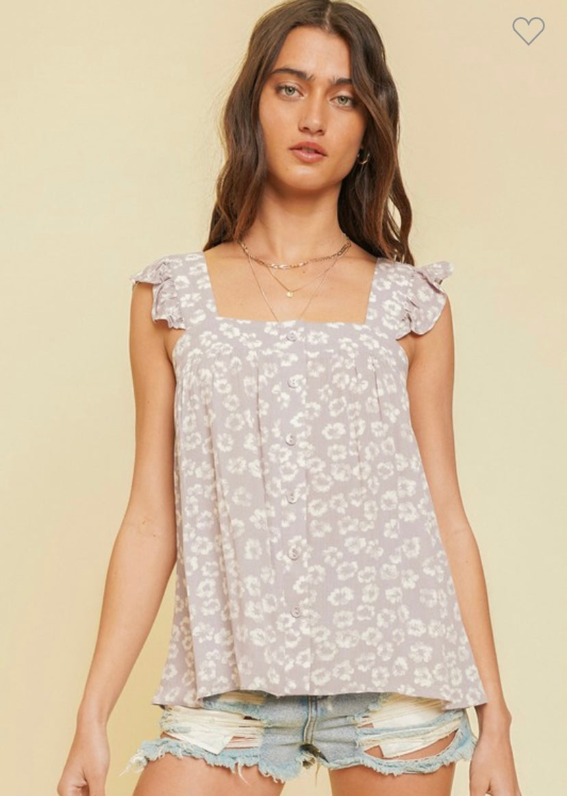 Flower Print Top