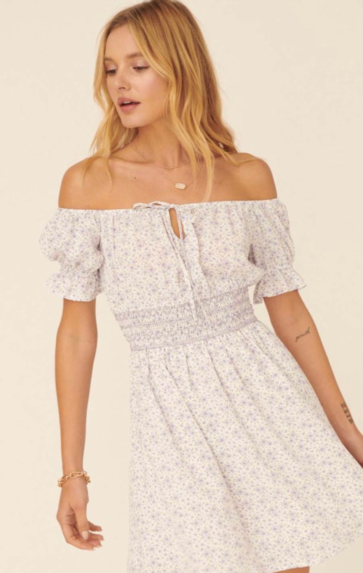 Floral Keyhole Dress