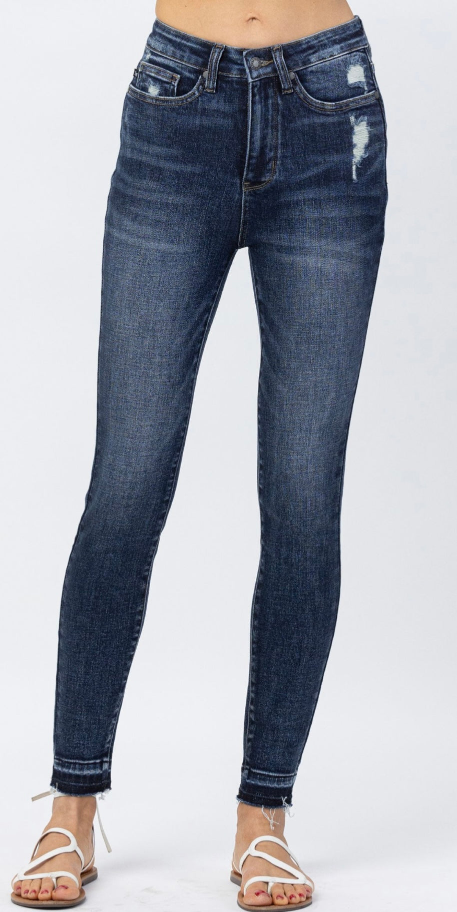 Hi-Waisted Tummy Control Skinny Jeans