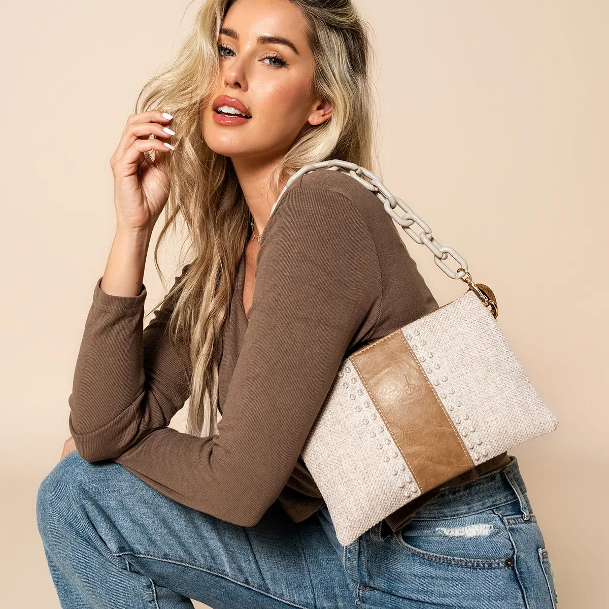 Izzy Striped Crossbody