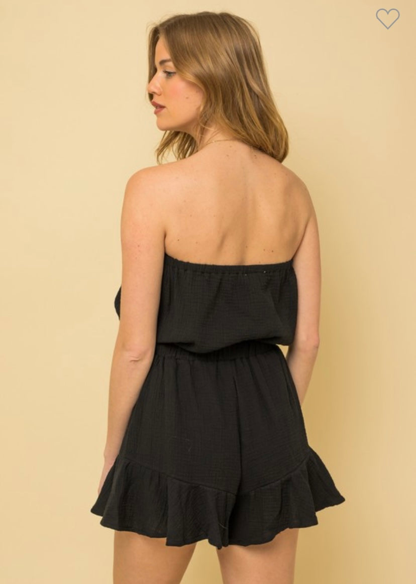 Tube Top Romper (2 Colors)