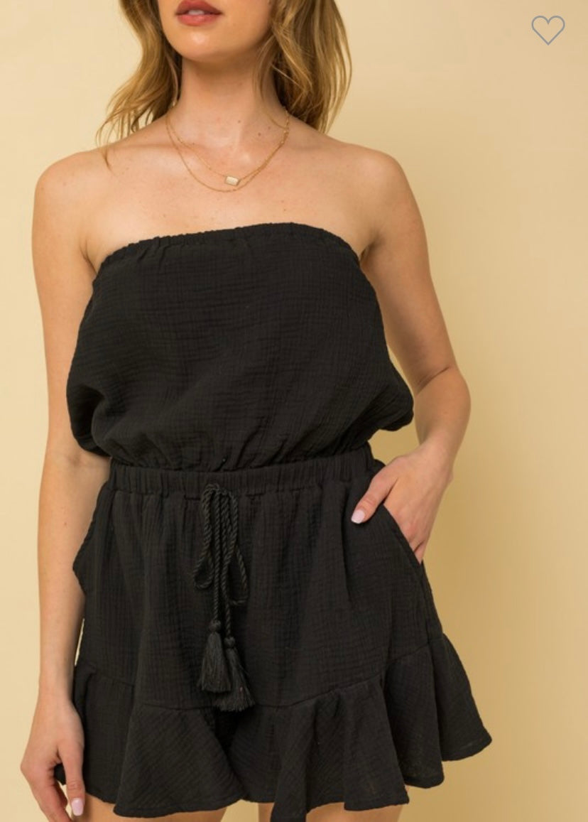 Tube Top Romper (2 Colors)