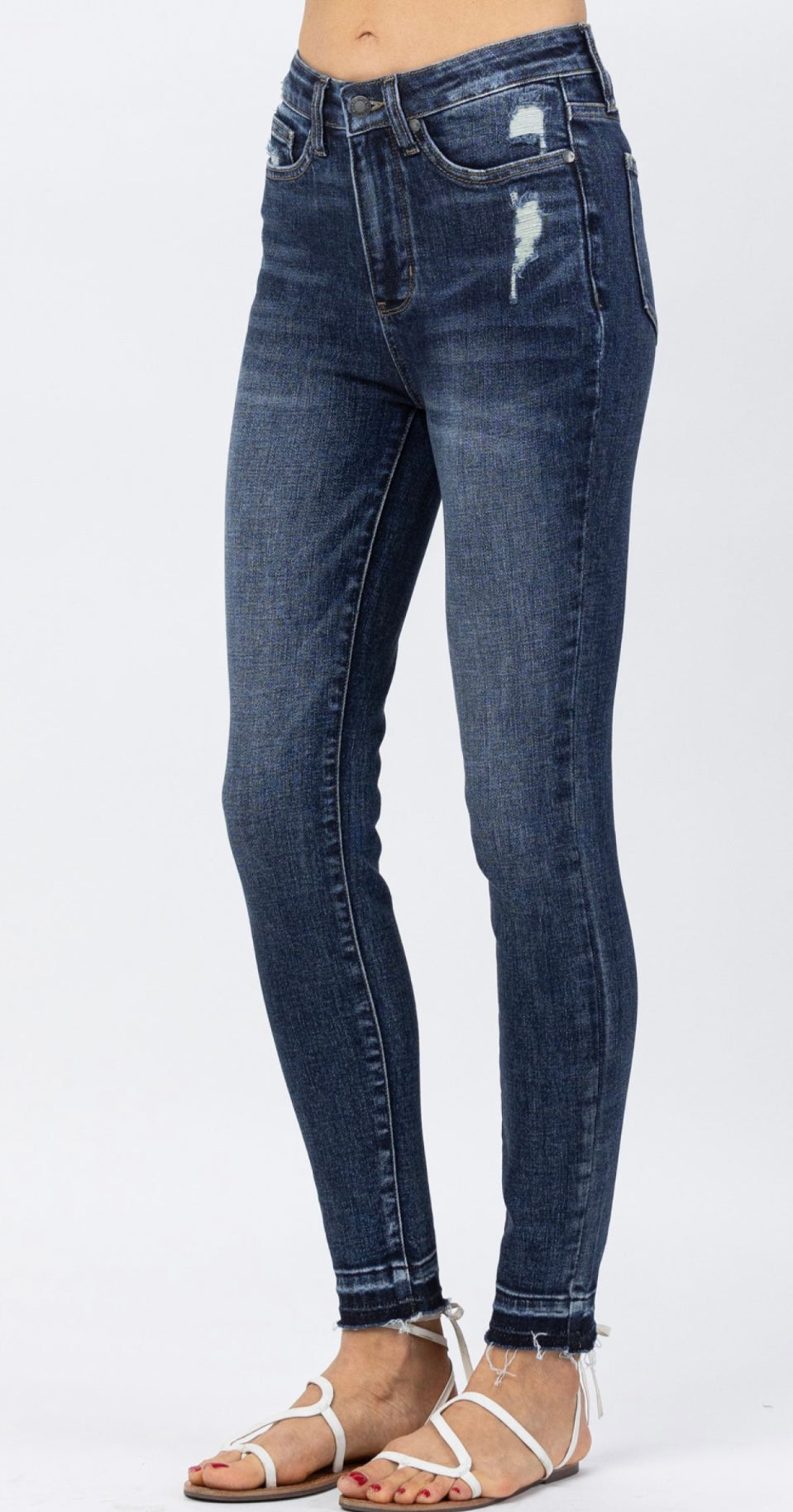 Hi-Waisted Tummy Control Skinny Jeans