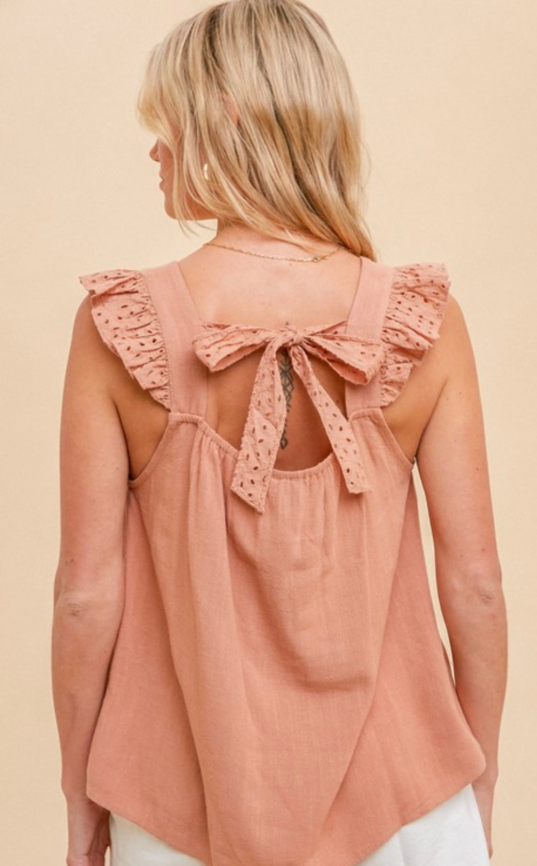 Flounce Sleeve Blouse (2 Colors)