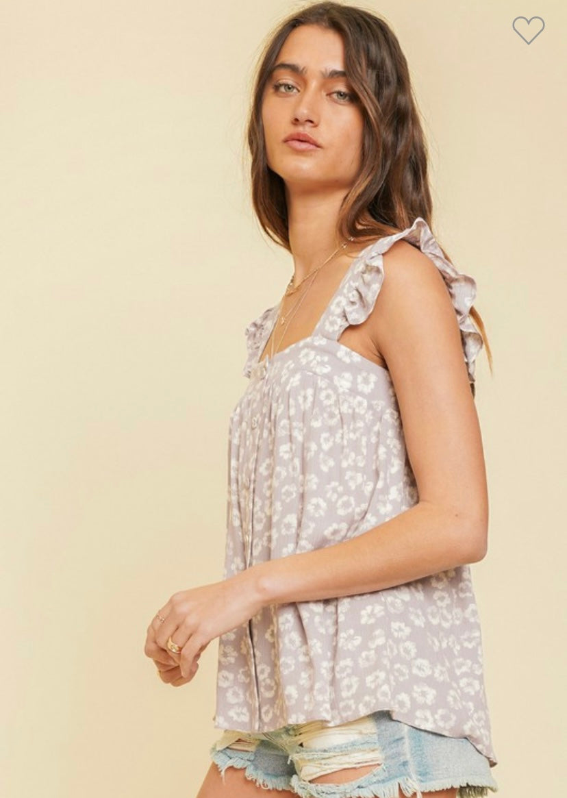 Flower Print Top
