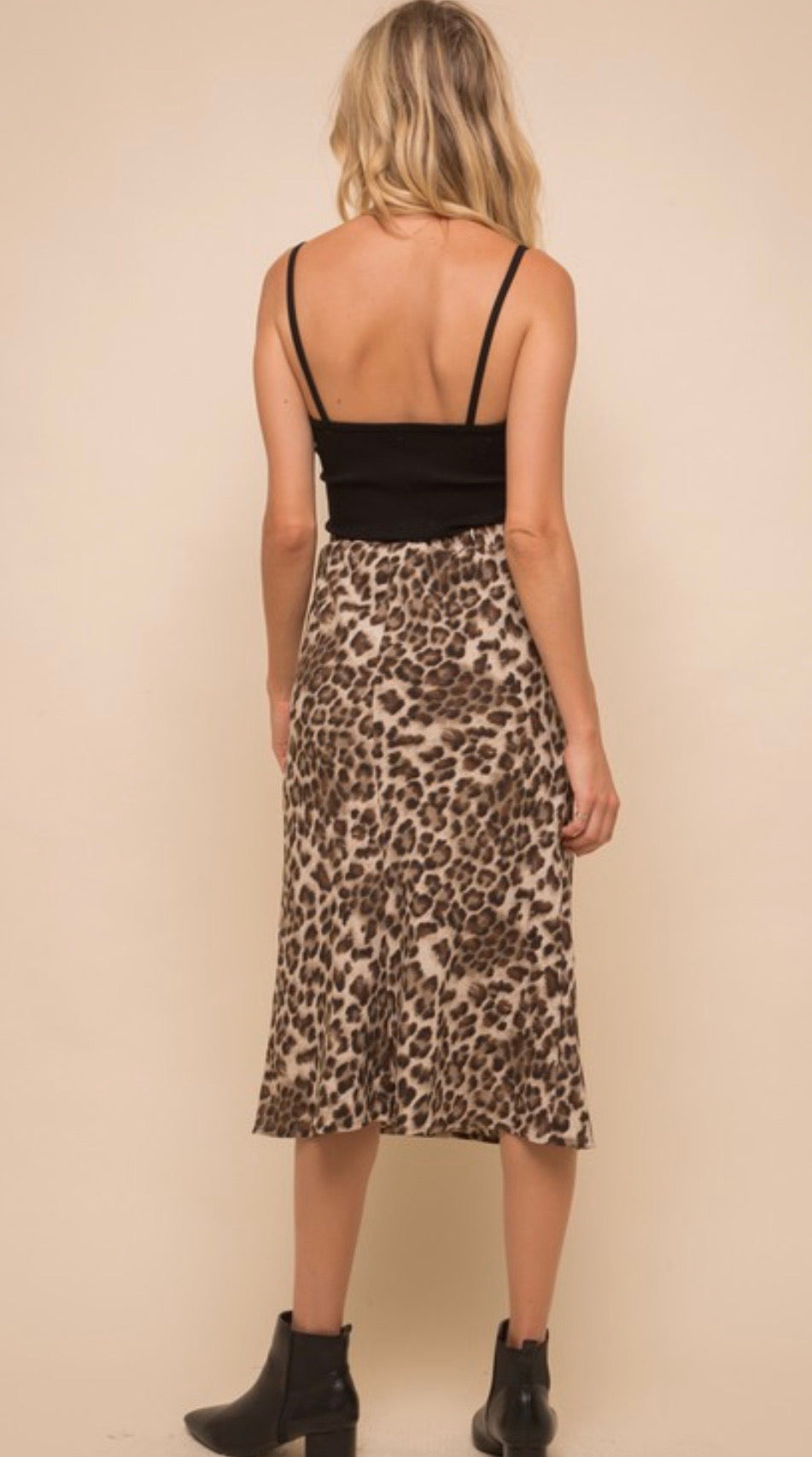Leopard Midi Skirt