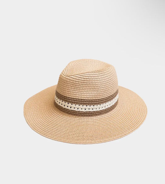 Two-Toned Straw Fedora