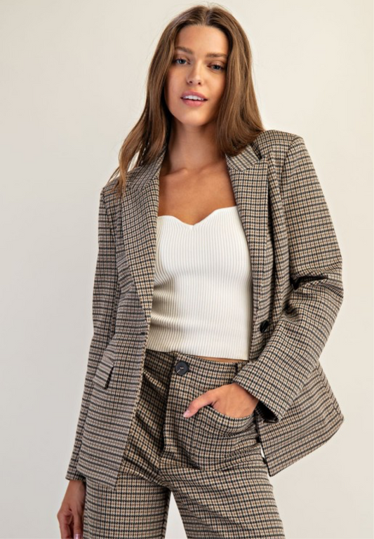 Houndstooth Blazer