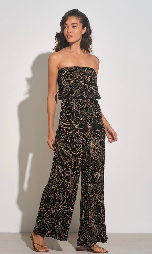 Abstract Floral Jumpsuit