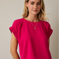 Round Neck Short Sleeve Top