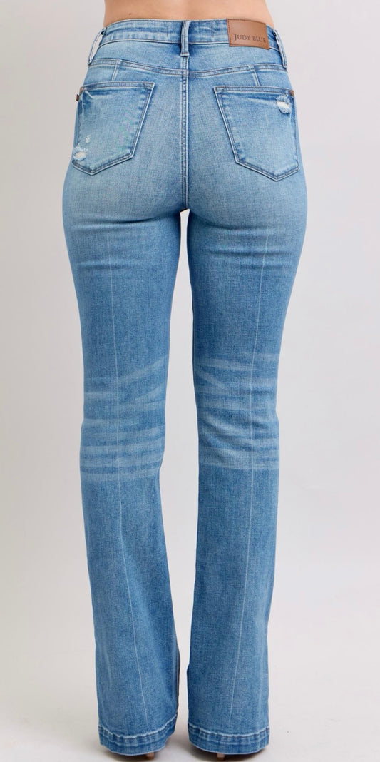 Judy Blue Tummy Control Split Bottom