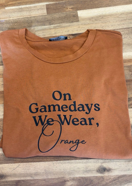 On Game Days We Wear Orange
