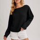 Boat Neck Soft Knit Sweater
