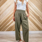 Smocked Waist Wide Leg Pants