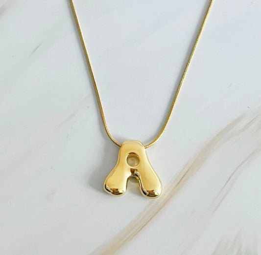 Balloon Initial Necklace
