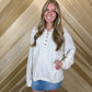 Relaxed Henley Pullover Sweater