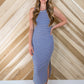 Striped Ribbed Tank Dress