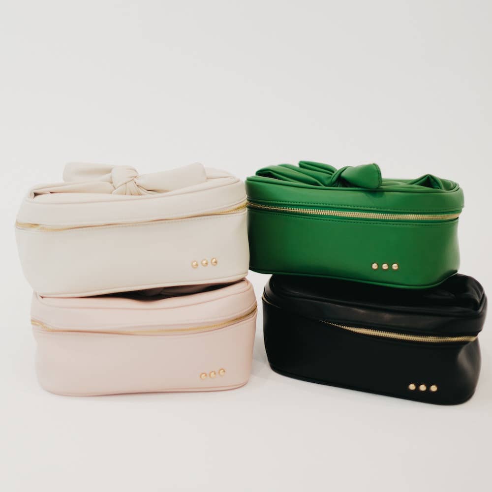 Madelyn Bow Makeup Bag (3 Colors)