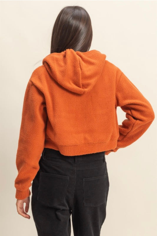 Sherpa Cropped Zip Up (3 Colors)