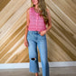 Pink Button Down Vest