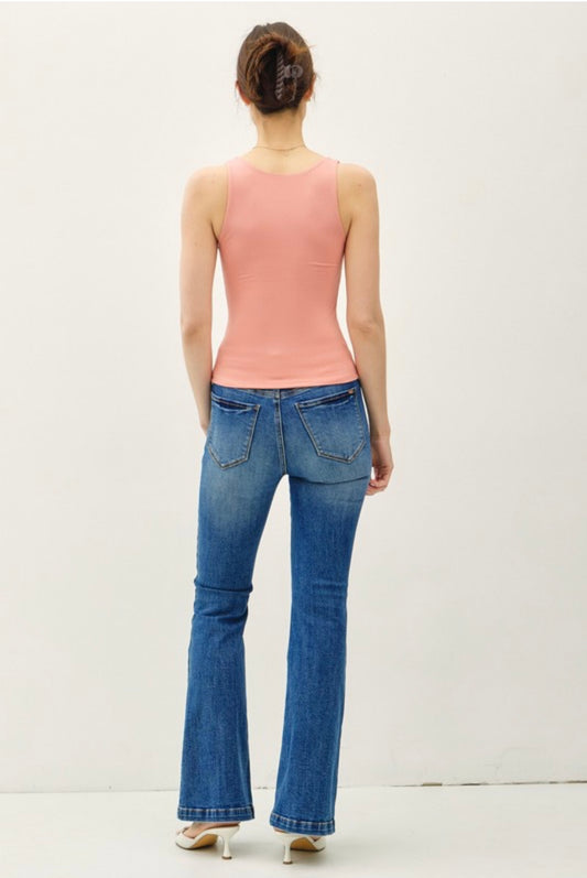 Basic Full Length V-neck Tank (3 colors)