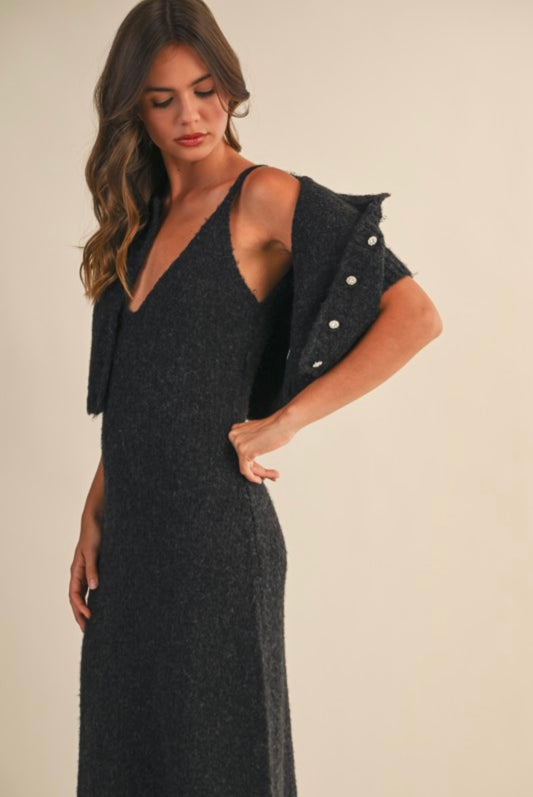 Sweater Dress & Cardigan Set