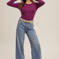 Wide Boat Neck Ribbed Top (2 Colors)