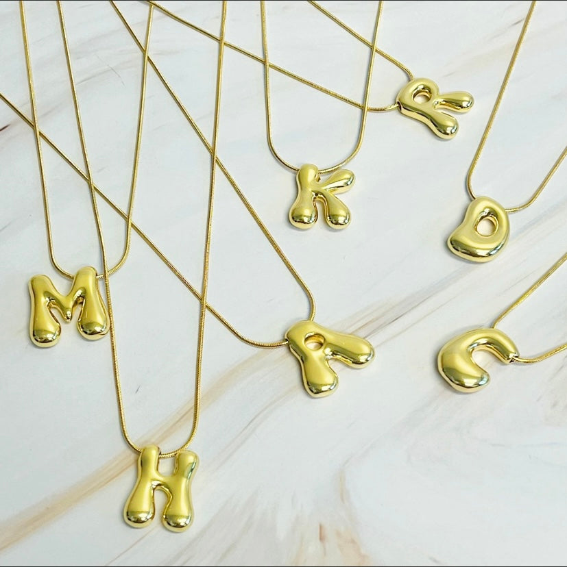 Balloon Initial Necklace