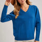 V-Neck Knit Sweater
