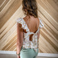 Tie Back Ruffle Top