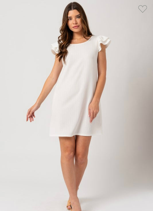 Layered Sleeve Mini Dress