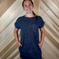 Acid Wash T-Shirt Dress