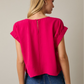 Round Neck Short Sleeve Top