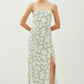 Spaghetti Strap Floral Midi Dress