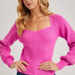 Sweetheart Neck Sweater