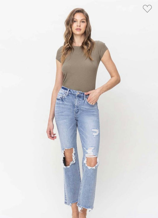 Super High Rise Straight Jeans