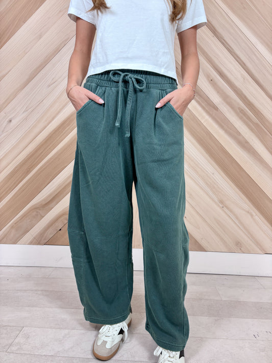 Barrel Leg Lounge Pants 2 colors