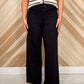 Black Front Pocket Dress Pants