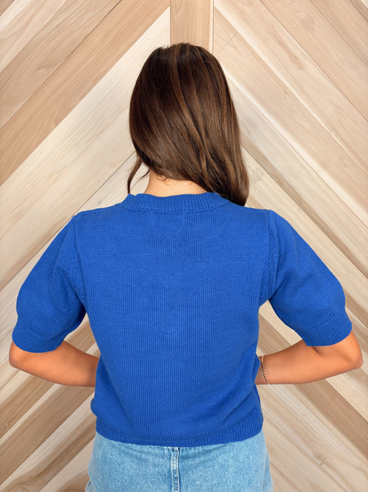 Blue Cardigan