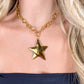 Chunky Gold Star Necklace