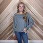 Contrast Trim Off the Shoulder Top