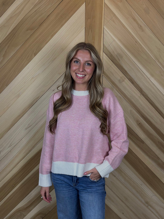 Contrast Trim Sweater
