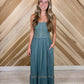 Embroidered Maxi Dress Two Colors
