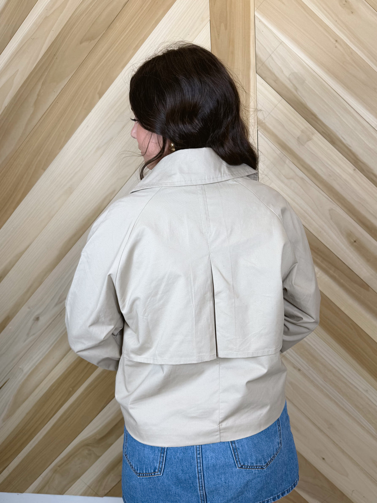 Cropped Trench Coat