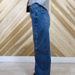 Dark Wash Barrel Jeans